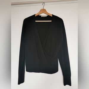 Everlane Black Cashmere Shirt size L